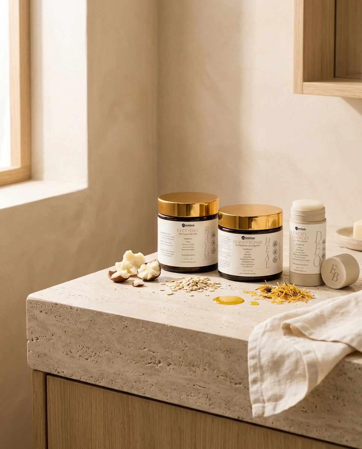 EarthsBody natuurlijke deodorant en balsems, handgemaakt in Nederland